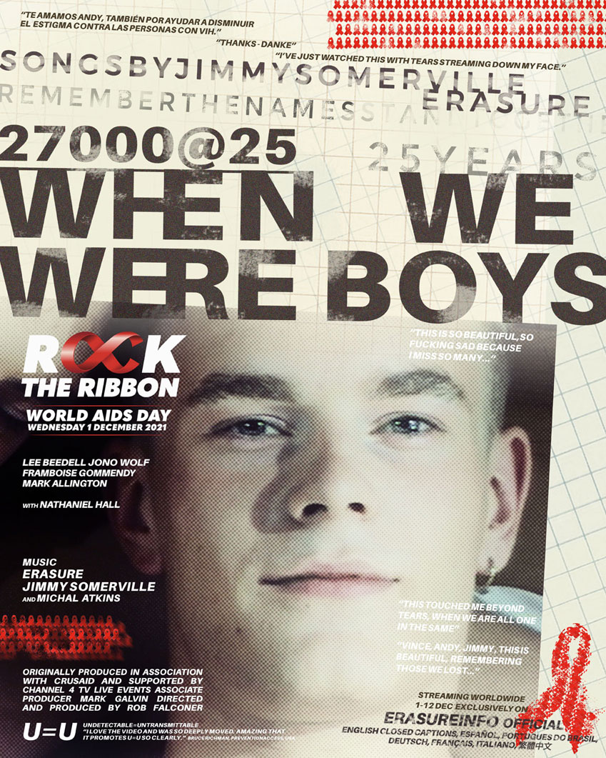 27000@25: When We Were Boys film, Rock The Ribbon World AIDS Day 2021